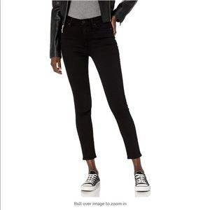 7 For All Mankind black skinny ankle jeans